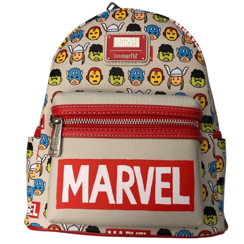 NEW Loungefly Disney Parks Marvel The AVENGERS Mini Backpack Hard Tag Comics $78